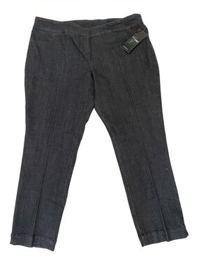 Slim-Sation Pull-On‎ Black Denim Narrow Leg Pants Sz 22W